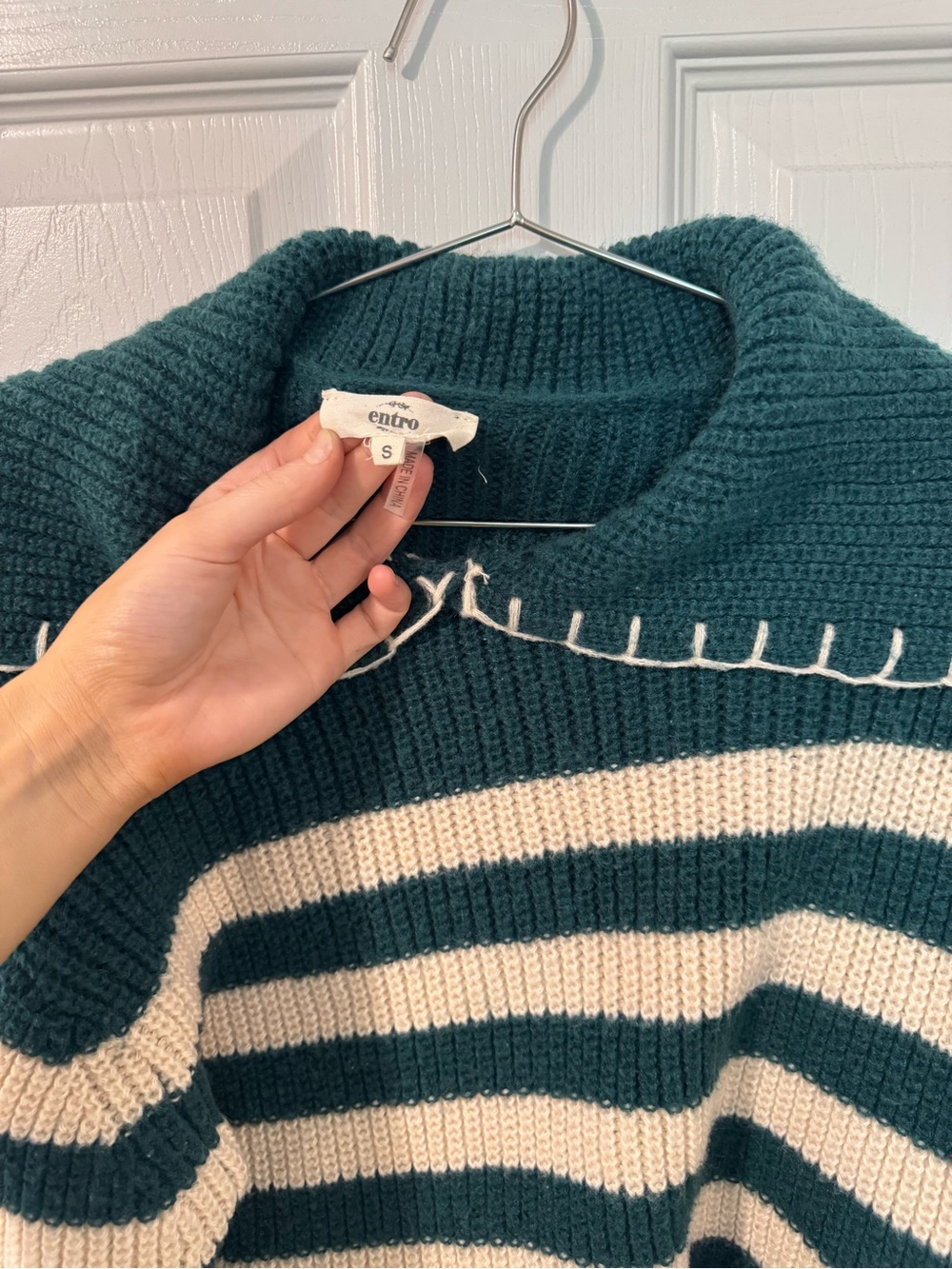 entro Striped Knit Sweater - Women S